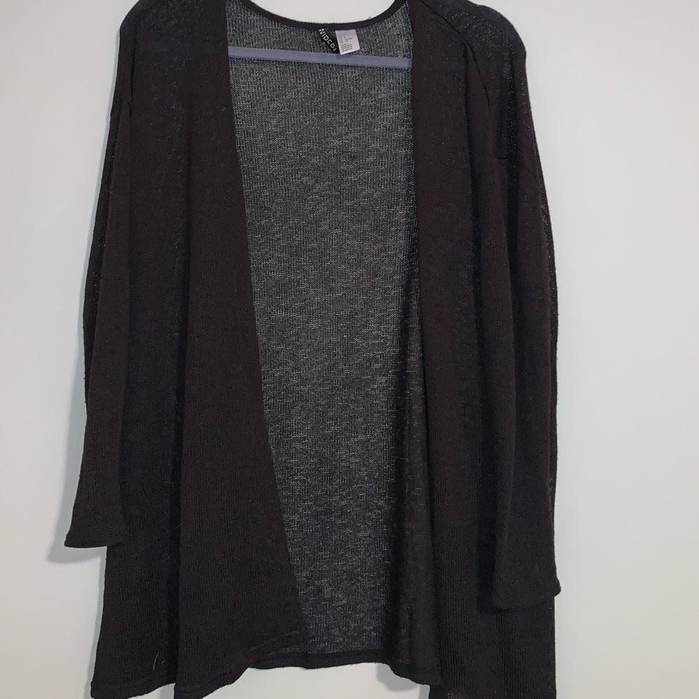 Black cardigan